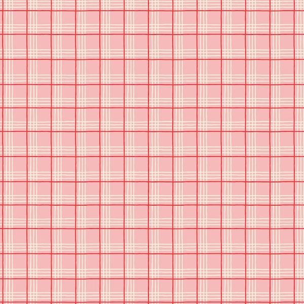 Oh What Fun Christmas Plaid Pink By Elea Lutz For Poppie Cotton