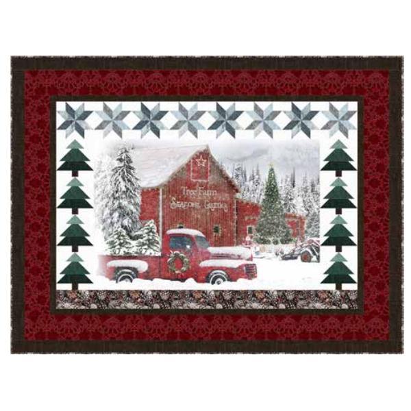 Tree Farm Postcard Quilt Kit From Hoffman