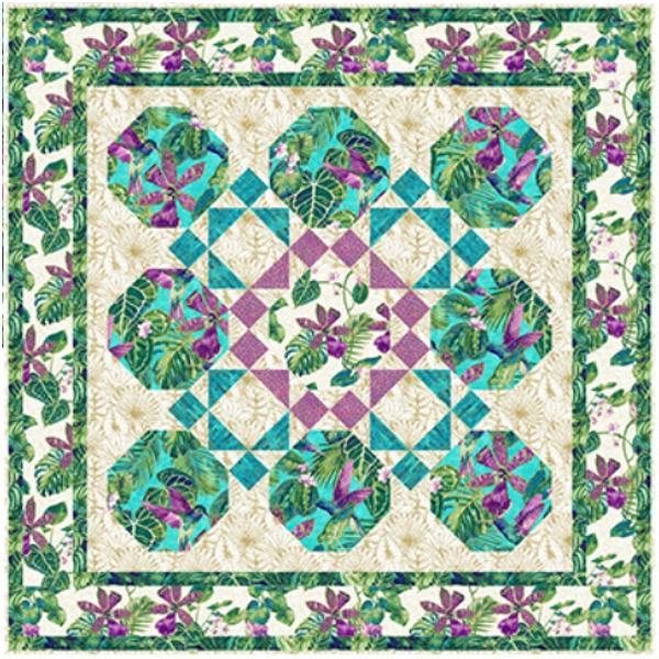 Birds & Blooms Wallhanging Or Lap Quilt Kit From Northcott