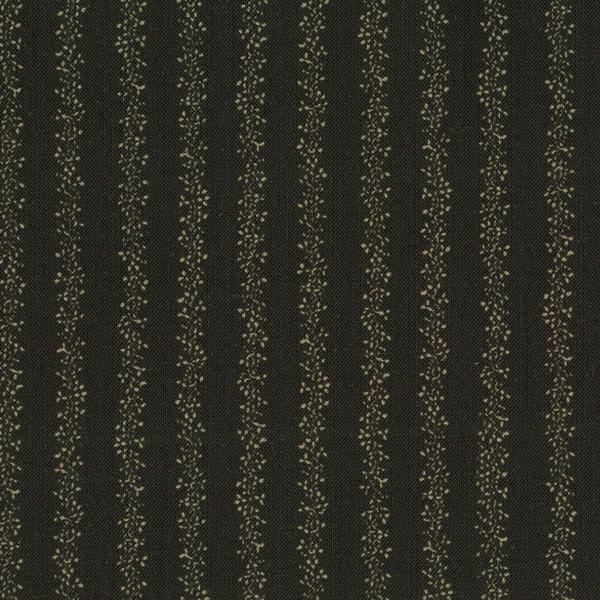 Grandpa'S Journal Stripes Black By Julie Letvin For Robert Kaufman Fabrics