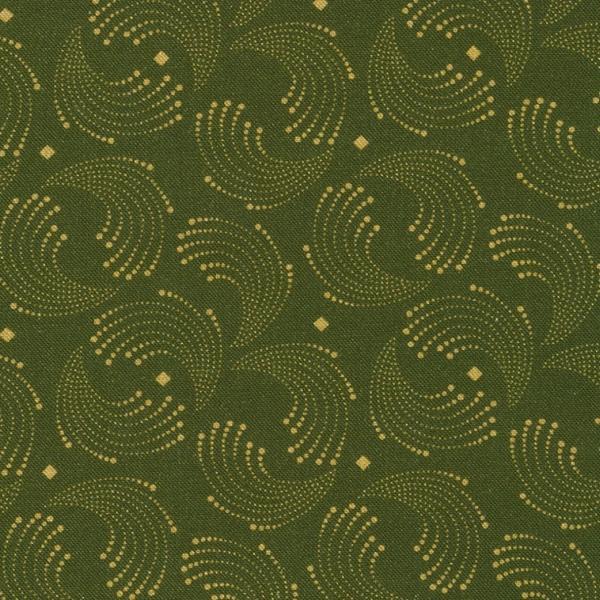 Grandpa'S Journal Olive Swirls By Julie Letvin For Robert Kaufman Fabrics