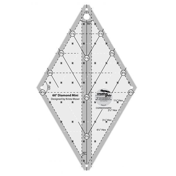 Creative Grids 60 Degree Mini Diamond Ruler