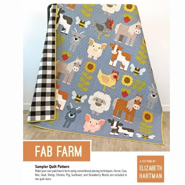 Fab Farm Quilt Kit By Elizabeth Hartman For Robert Kaufman