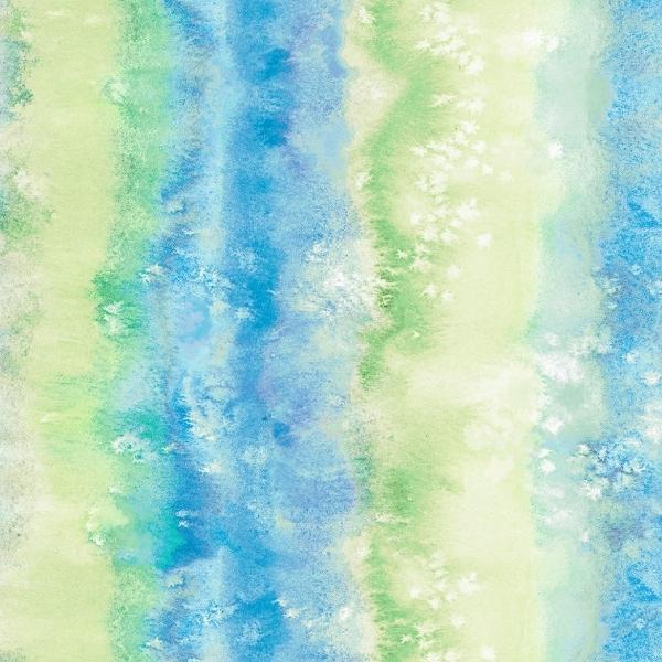 Fairy Garden Blue Ombre Stripe By Sillier Than Sally Designs For P&B Textiles