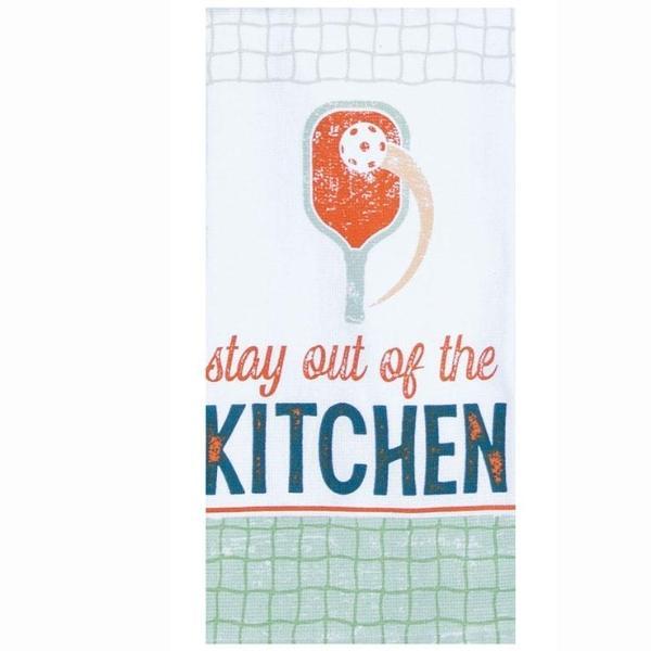 Pickleball Stay Out Of The Kitchen Tea Towel By Kay Dee Deisgn For Moda 