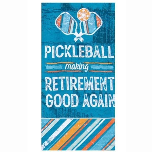 Pickleball Making Retirement Good Again Tea Towel By Kay Dee Deisgn For Moda 