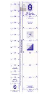 Log Cabin Ruler, 1 And 2 Finished Strip Sizes From Marti Michell