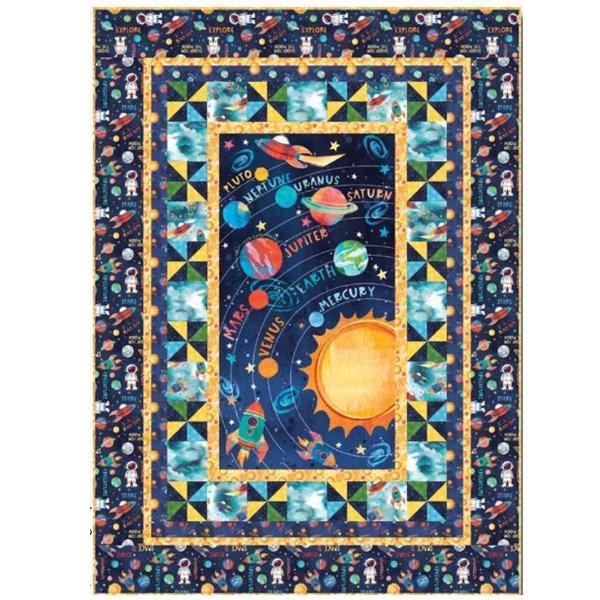 Blast Off! Panel Quilt Kit From Blank