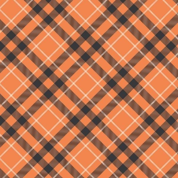 Hey Bootiful Diagonal Plaid Orange By My Mind'S Eye For Riley Blake Designs 