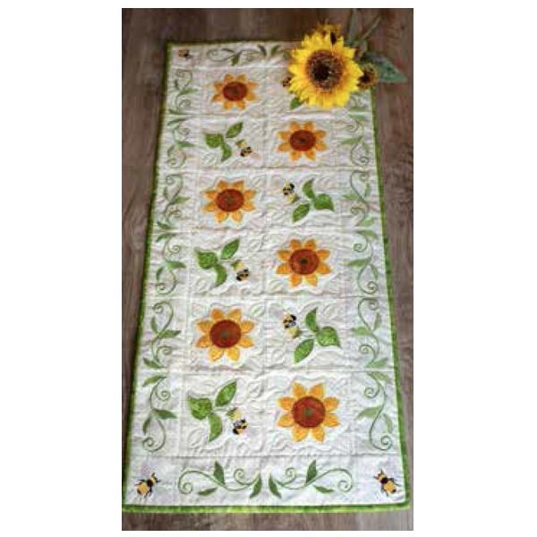 Bee-utiful Sunflower Table Runner Machine Embroidery Kit from Amelie Scott