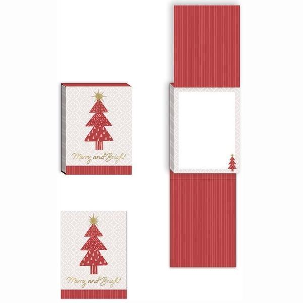 Merry And Bright Christmas Tree Notepad By Punch Studio From Moda