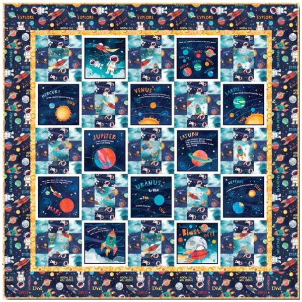 Blast Off Block Quilt Kit 