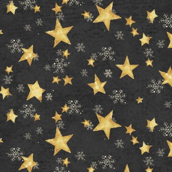 Snovalley Black Digital Stars By Dan Dipaolo For Clothworks