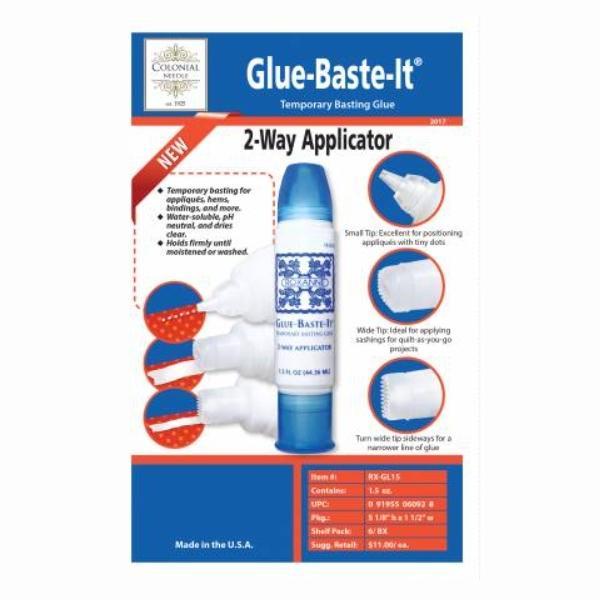  Roxanne Glue-Baste-It (1.5 Oz.) Ez-Squeezie Bottle Two Way Applicator