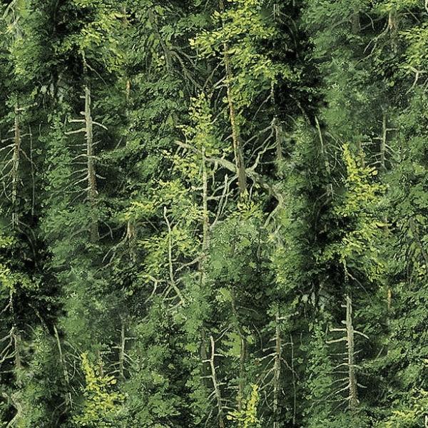 Naturescapes Basics Evergreen Trees by Deborah Edwards for Northcott Fabrics