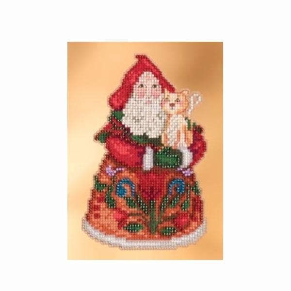 Puurfect Christmas Santa Cross Stitch Kit by Jim Shore for Mill Hill