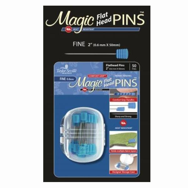 Magic Pins Flat Head Fine 50pc from Taylor Seville