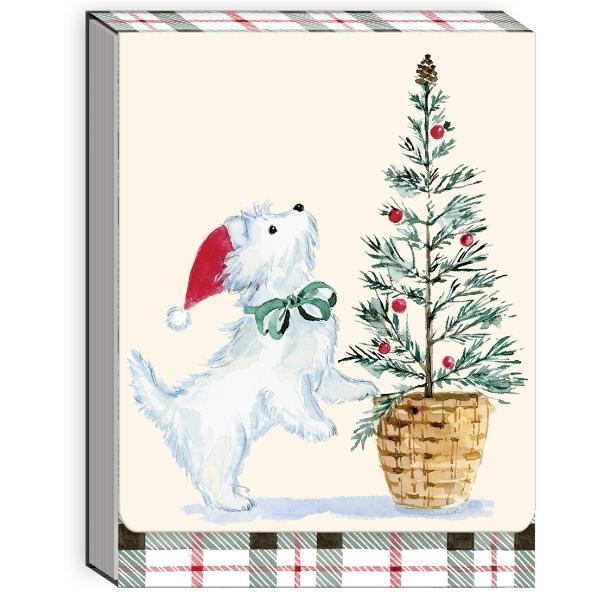 Westie Pocket Notepad By Punch Studio For Moda Fabrics