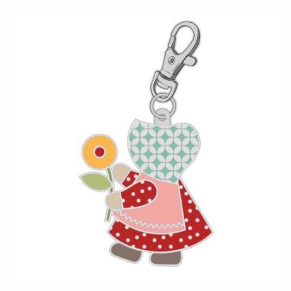 Bee Vintage Sunbonnet Sue Enamel Charm From Riley Blake