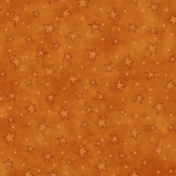 Starry Basics Orange By Leanne Anderson For Henry Glass