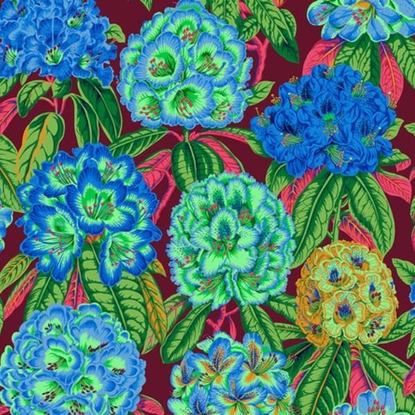 Kaffe Fasset Rhododendrons Green By Philip Jacobs For Free Spirit 