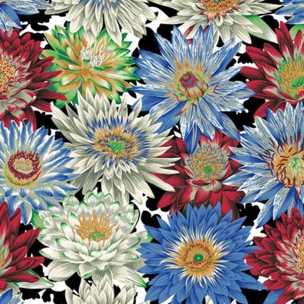 Kaffe Fasset Collective Tropical Water Lilies Contrast By Philip Jacobs For Free Spirit