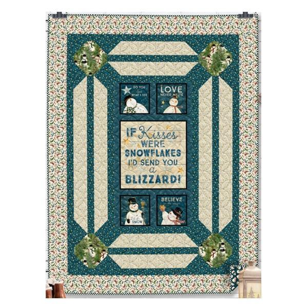 Snowflake Kisses Quilt Kit From Clothworks