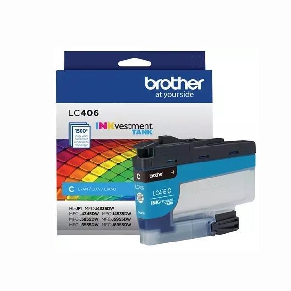 Inkvestment Tank Cyan Ink Cartridge From Brother Lc406-Cs