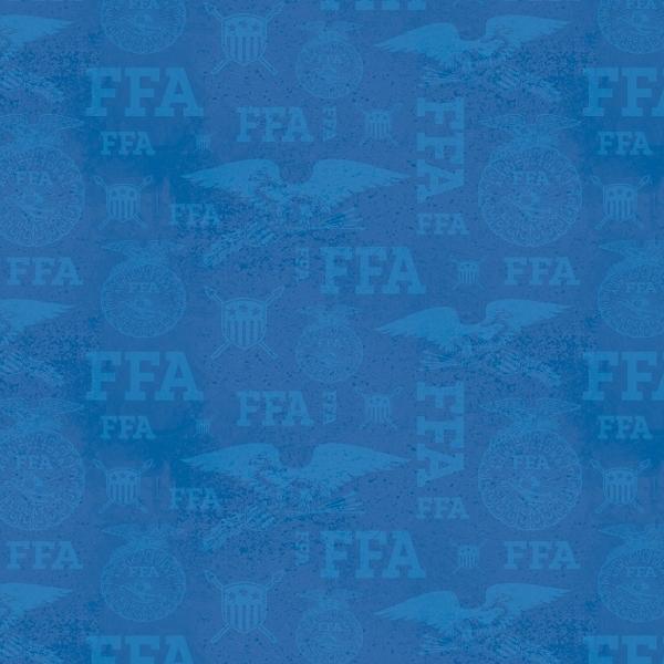 Ffa Forever Blue Refreshed Tonal Logos Blue By Rbd Collection For Riley Blake Designs