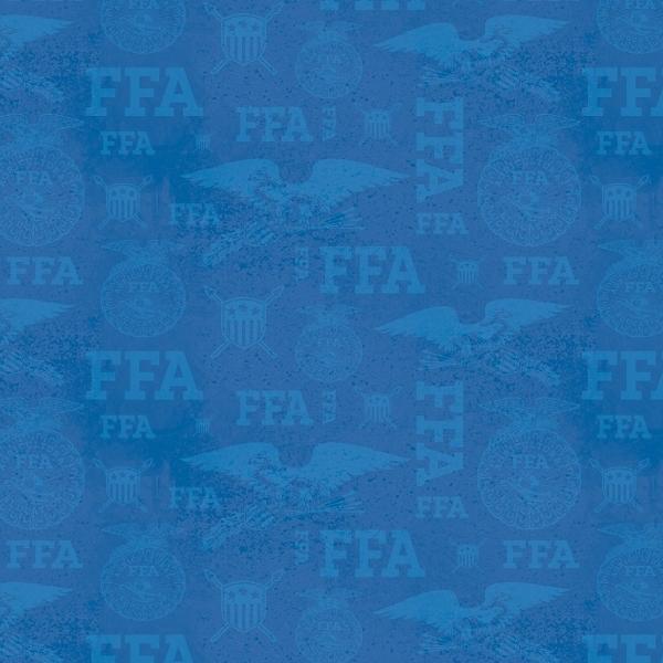 Ffa Forever Blue Refreshed Tonal Logos Blue By Rbd Collection For Riley Blake Designs