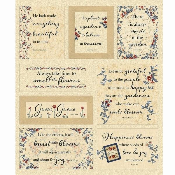 Victory Garden Beige Vintage Panel By Wing And A Prayer Designs For Timeless Treasures