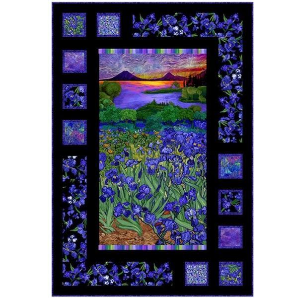 Wild Iris Quilt Kit From Timeless Treasures