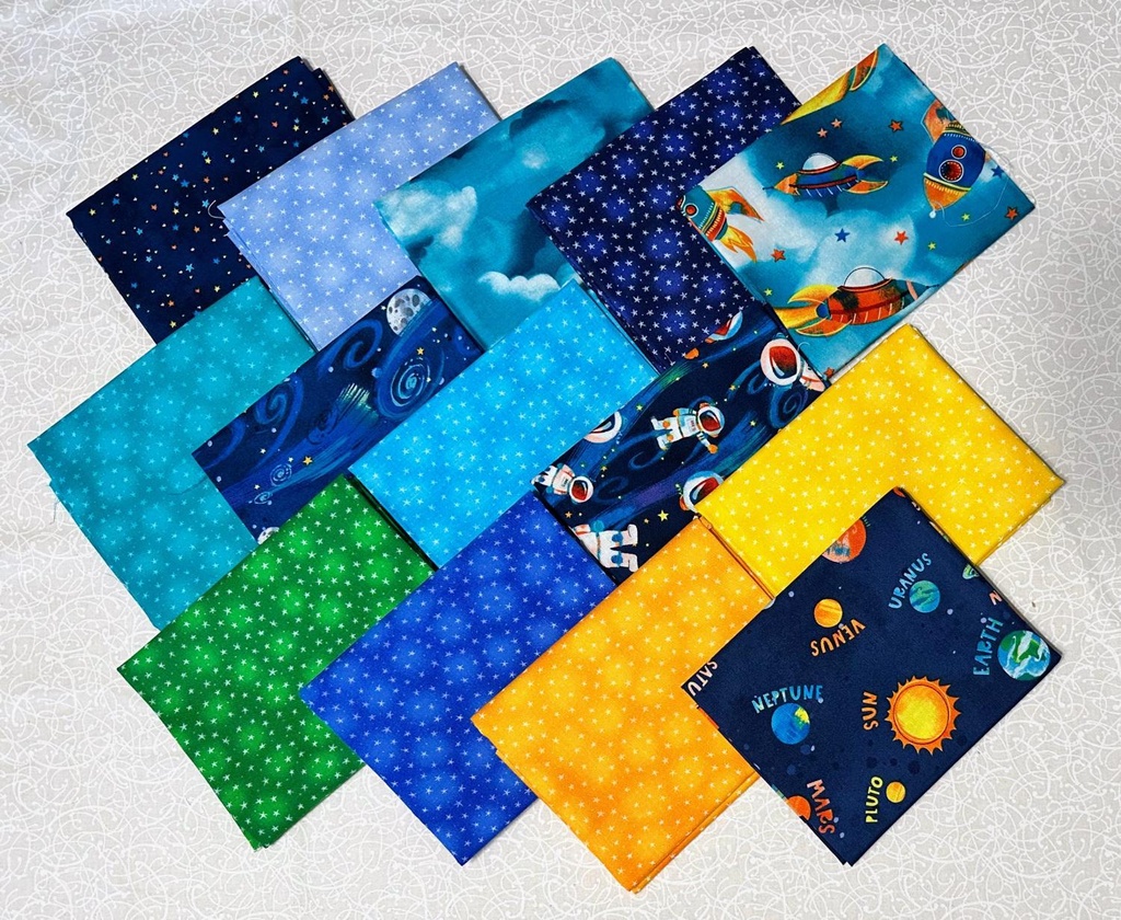 Blast Off! Fat Quarter Bundle From Blank Fabrics