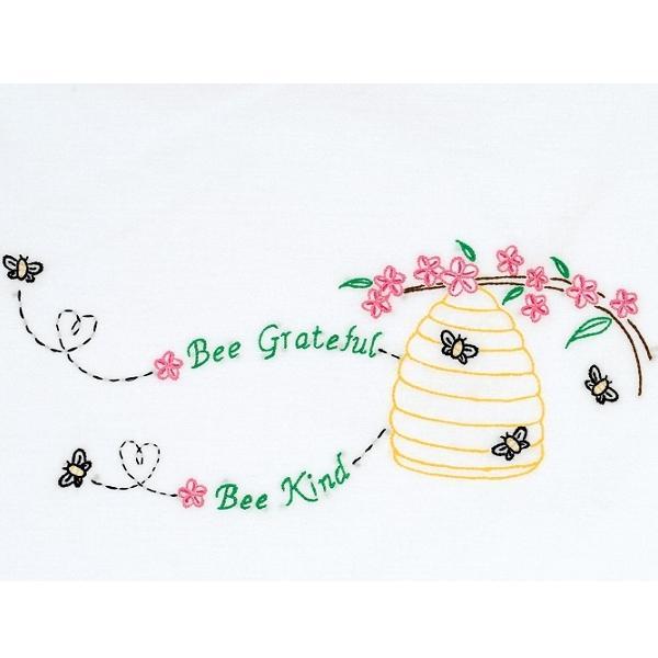 Perle Edge Pillowcases Bee Grateful From Jack Dempsey Inc