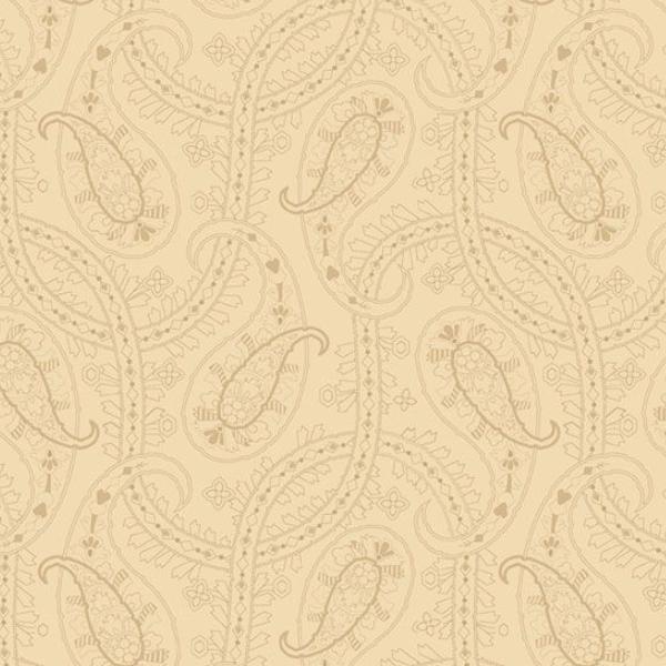 Seaside Paisley Cream By Paula Barnes For Marcus Fabrics