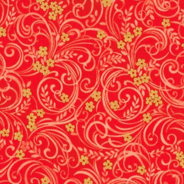 Poppy Hill Poppy Swirls By Studio Rk For Robert Kaufman 