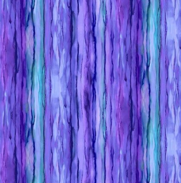 Allure Purple Waterfall Stripes By Deborah Edwards & Melanie Samra For Northcott Fabrics 