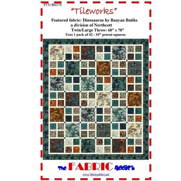 Tileworks Pattern by Karen Schindler for The Fabric Addict