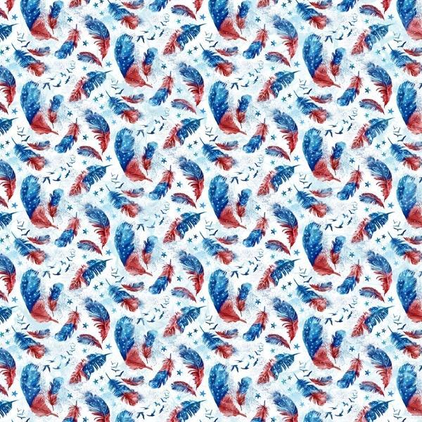Patriot Feather Toss By Deborah Edwards & Melanie Samara For Northcott 