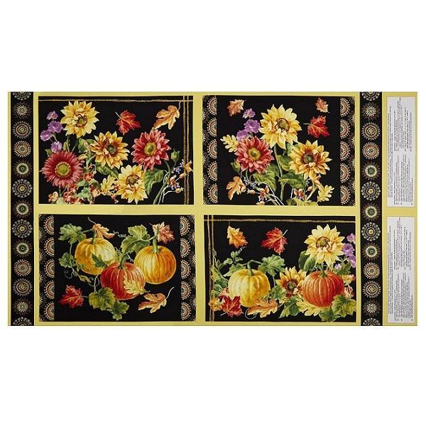 Harvest Gold Placemat Panel From Wilmington Prints