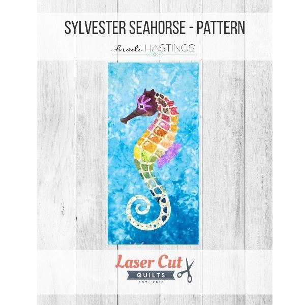 Sylvester Seahorse Pattern & Pre-Printed Bundle by Madi Hastings for Laser Cut Quilts