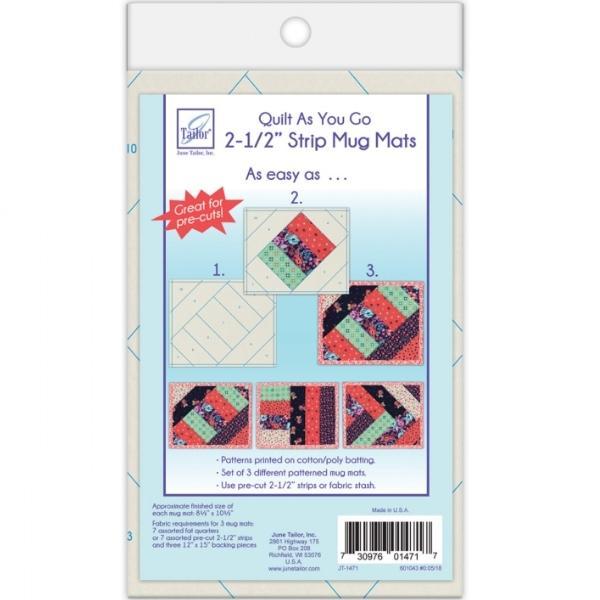 Quilt As You Go Mug Mat 2.5" Strips From June Tailor Inc