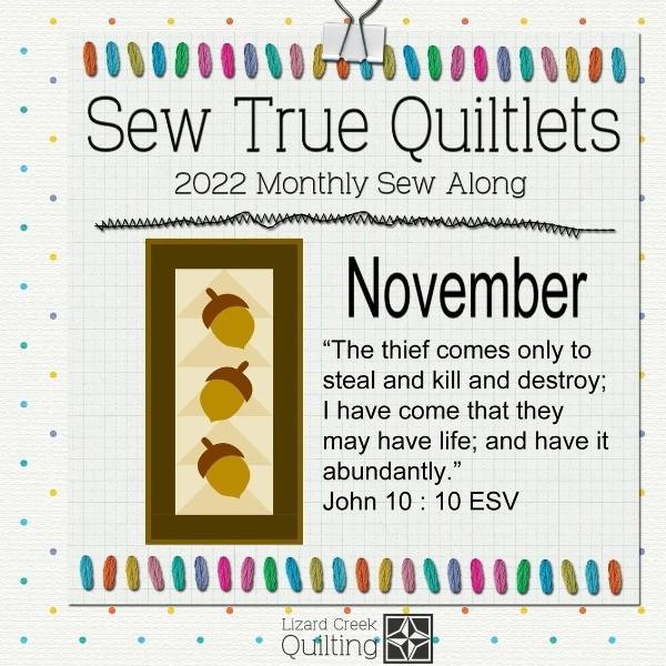 Sew True Quiltlets Pattern From Lizard Creek Quilting 