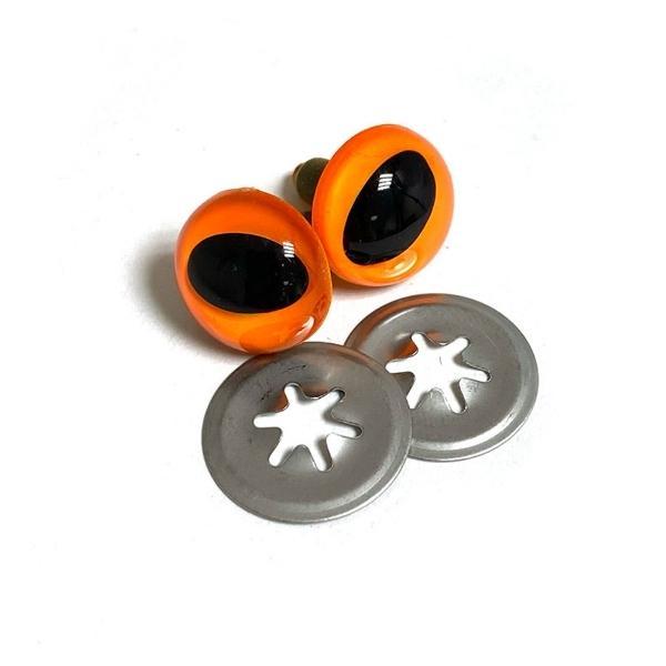 Toy Cat Eyes 15Mm Orange From Voodoo Bag Hardware