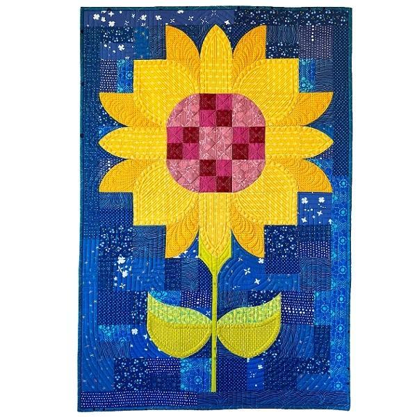 Posh Sunflower Wallhanging Pattern from Sew Kind of Wonderful 