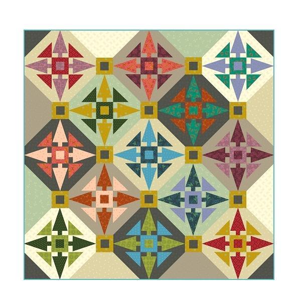 Compass Quilt Pattern from Sew Kind of Wonderful 