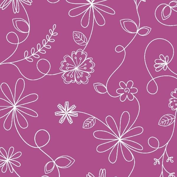 Kimberbell Basics Swirl Floral Violet By Kim Christopherson For Maywood Studio