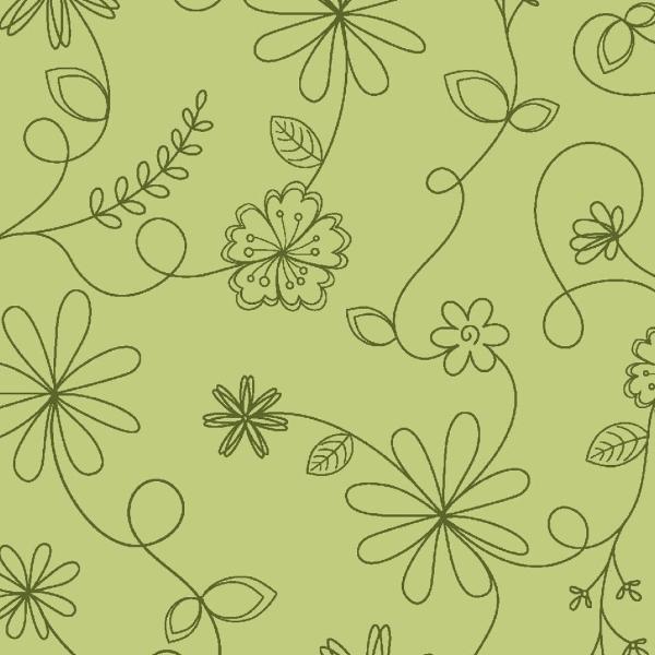 Kimberbell Basics Swirl Floral Green By Kim Christopherson For Maywood Studio