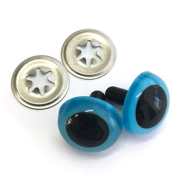 Crystal Toy Eyes Blue 18Mm, One Pair