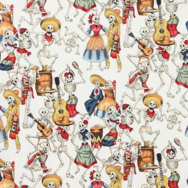 Folklorico Fiesta De Los Muertos By Ah Collection For Alexander Henry Fabrics 